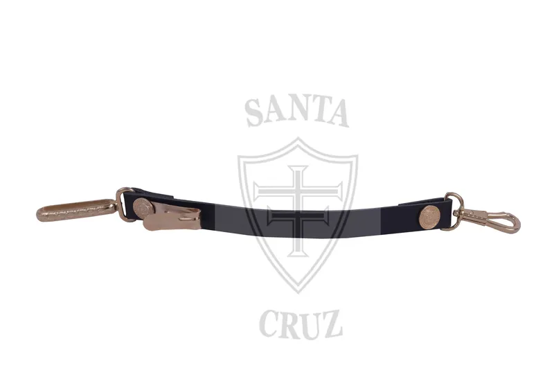 Guia/Talim PM/BM Couro com Metais Dourado